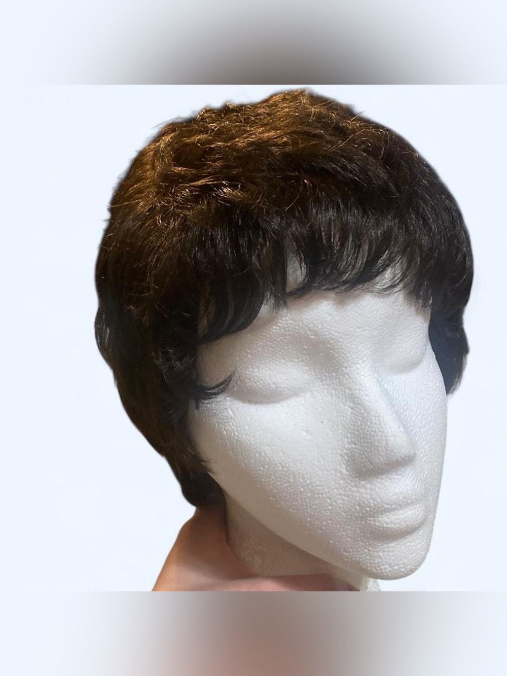 The wig company daisy in MEDIUM DARK BROWN pixie cut synthetic wig